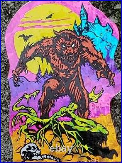 SUPER RARE Vintage 80's Horror Evil WEREWOLF Prism Vending Machine sticker