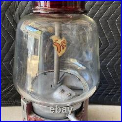 Silver king Hot Nut 5 Cent Vending Machine With Glass Bowl And Top