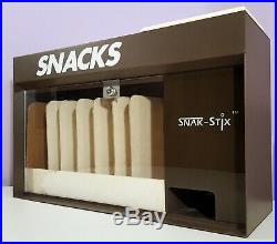 Snak-stix Snack Vending Machine Vintage 1986 Countertop Candy Grabbing Dispenser