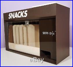 Snak-stix Snack Vending Machine Vintage 1986 Countertop Candy Grabbing Dispenser