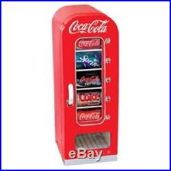 Soda Vending Machine Retro Coca Cola Vintage Mini Fridge 10 Beverage Dispenser