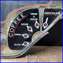 Stoner Cafe Vending Machine Glass Front Fresh Hot Coffee Or Chocolate Vintage