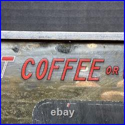 Stoner Cafe Vending Machine Glass Front Fresh Hot Coffee Or Chocolate Vintage