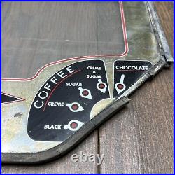 Stoner Cafe Vending Machine Glass Front Fresh Hot Coffee Or Chocolate Vintage