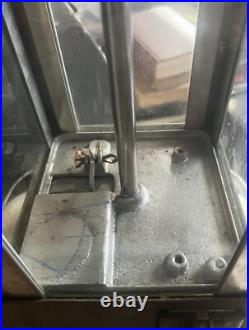 Sun 5 Cent Peanut Nut Machine Nickel Vintage Push Pull Coin