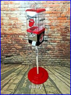 The Rolling Stones inspired vintage gumball machine candy dispenser man cave