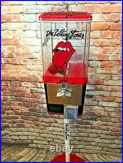 The Rolling Stones inspired vintage gumball machine candy dispenser man cave