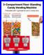 Triple Candy Vending Machine with Stand Gumball Dispenser Cash Box Vintage