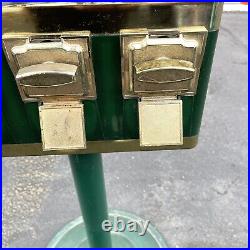 Triple Gumball Machine Vintage 25 Cent Bulk Vending Machine Candy Dispenser