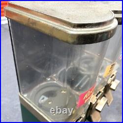 Triple Gumball Machine Vintage 25 Cent Bulk Vending Machine Candy Dispenser