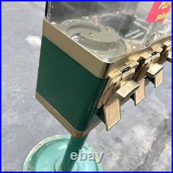 Triple Gumball Machine Vintage 25 Cent Bulk Vending Machine Candy Dispenser