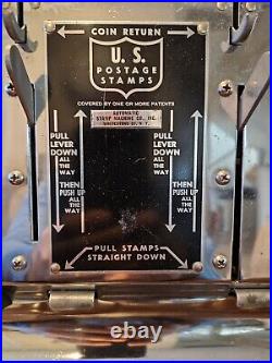 US Postage Stamp Vending Machine 1968 Vintage Needs To Be Cleaned
