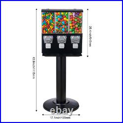 Uimoso Gumball Machine with Stand Vending Coin Bank Vintage Candy Dispenser Blac