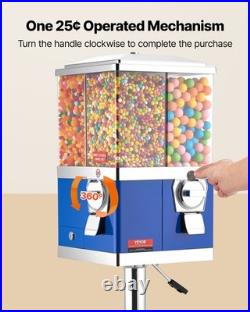 Uimoso Gumball Machine with Stand Vending Coin Bank Vintage Candy Dispenser Bule