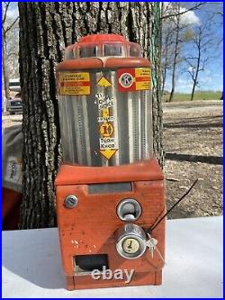 Unique Vintage gumball candy peppermint coin op Vending Machine 1 Cent Penny