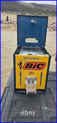 VERY RARE Vintage 1950s BIC Coin Operated School Vending Machine 35 Cents