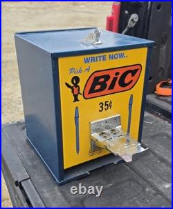 VERY RARE Vintage 1950s BIC Coin Operated School Vending Machine 35 Cents VERY RARE Vintage 1950s BIC Coin Operated School Vending Machine 35 Cents