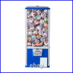 VEVOR 25H Gumball Machine Vending Coin Bank Vintage Gumballs Dispenser PS Bule