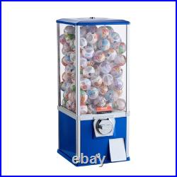 VEVOR 25H Gumball Machine Vending Coin Bank Vintage Gumballs Dispenser PS Bule