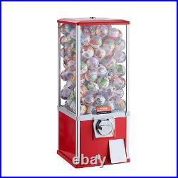 VEVOR 25H Gumball Machine Vending Coin Bank Vintage Gumballs Dispenser PS Red