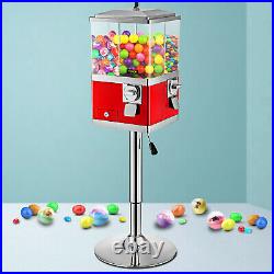 VEVOR 41-50 Gumball Machine Bank Vintage Candy Vending Machine with Stand Red