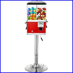 VEVOR 41-50 Gumball Machine Bank Vintage Candy Vending Machine with Stand Red
