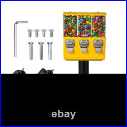 VEVOR Gumball Machine Vending Coin Bank Vintage Candy Dispenser Stand Yellow