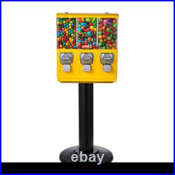 VEVOR Gumball Machine Vending Coin Bank Vintage Candy Dispenser Stand Yellow