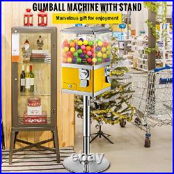 VEVOR Gumball Machine Vintage Candy Dispenser Iron Stand 41-50 Tall Yellow