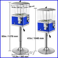 VEVOR Gumball Machine Vintage Candy Dispenser with Iron Stand 41-50 Tall Blue