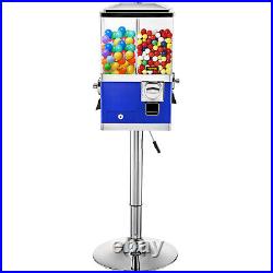 VEVOR Gumball Machine Vintage Candy Dispenser with Iron Stand 41-50 Tall Blue