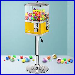 VEVOR Gumball Machine Vintage Candy Dispenser with Iron Stand 41-50 Tall Yellow