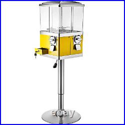 VEVOR Gumball Machine Vintage Candy Dispenser with Iron Stand 41-50 Tall Yellow