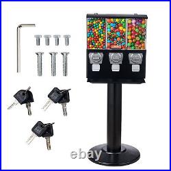 VEVOR Gumball Machine with Stand Vending Coin Bank Vintage Candy Dispenser Black