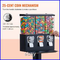 VEVOR Gumball Machine with Stand Vending Coin Bank Vintage Candy Dispenser Black