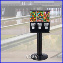VEVOR Gumball Machine with Stand Vending Coin Bank Vintage Candy Dispenser Black