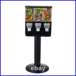 VEVOR Gumball Machine with Stand Vending Coin Bank Vintage Candy Dispenser Black