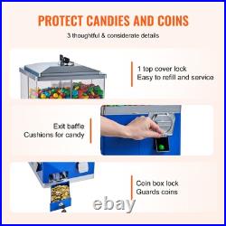 VEVOR Gumball Machine with Stand Vending Coin Bank Vintage Candy Dispenser Bule