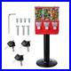 VEVOR Gumball Machine with Stand Vending Coin Bank Vintage Candy Dispenser Red