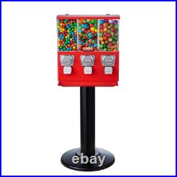 VEVOR Gumball Machine with Stand Vending Coin Bank Vintage Candy Dispenser Red