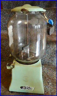 Vintage 1933 Northwestern 33 Peanut Gumball Candy Vending Machine Coin Op 1 Cent