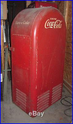 VINTAGE 1940's 50's orig. F. L Jacobs Coca Cola Machine Cools