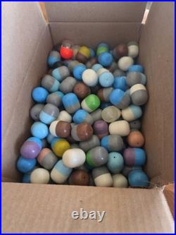 VINTAGE 1950-60's Gumball Machine 250 NOS Snap Close Plastic Capsules ALL RINGS