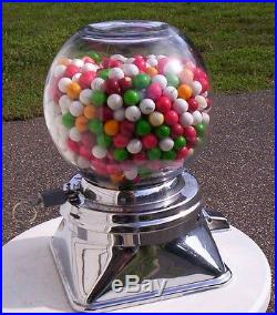 Vintage 1950 H. K. Hart Confections Genuine Gumball Candy Machine Coin Op Penny