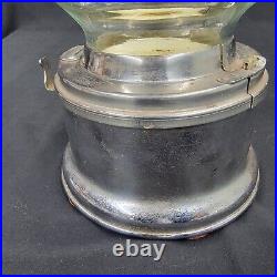 VINTAGE 1950's FORD CHROME GUMBALL MACHINE NO KEY (see Description below)