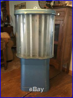 VINTAGE 1950's OAK ACORN GOLDMINE 1 CENT TAB GUM SELECTOR MACHINE with KEY & WORKS