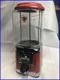 VINTAGE (1950s) 1 cent Gumball Machine, Acorn brand, fully functional