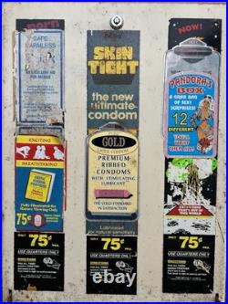 VINTAGE 1970s CONDOM VENDING MACHINE PREVIOUSLY REFURBISHED