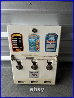 VINTAGE 1970s CONDOM VENDING MACHINE /PREVIOUSLY REFURBISHED NOVELTY ITEM