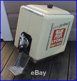 VINTAGE 40s Multiplex Lyons Root Beer Rootbeer Outboard Soda Fountain Dispenser